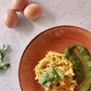 Bacalhau à Brás à Origem (s/ fritos) c/ Esparregado natural (s/ lactose e s/ glúten)