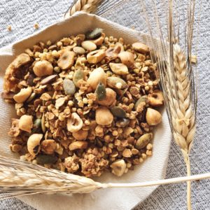 Granola Artesanal de Lima e Matcha by Origem 250 gr. | Vegan e Sem Glúten
