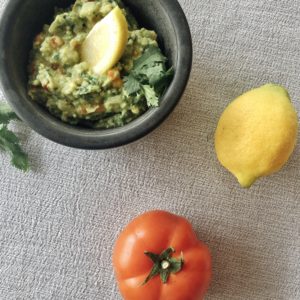 Guacamole c/ Cruditées e Tostas Aromatizadas