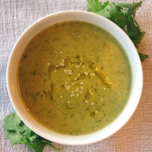 Creme de Chuchu e Coentros