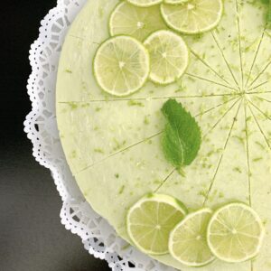 Cheesecake de Abacate e Lima s/ glúten INTEIRO | cerca de 2 kgs